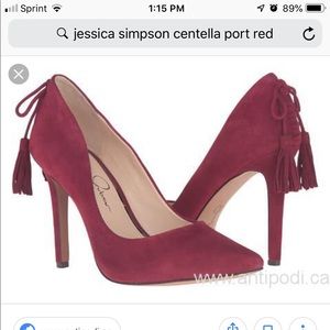 Jessica Simpson Centella port red